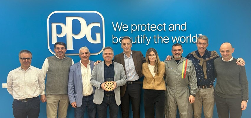 Dionisio Cerdán (RIC Madrid) visita las instalaciones de PPG.